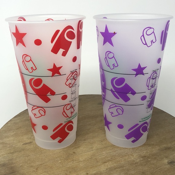Starbucks Among Us Imposter Crewmates Plastic Tumbler Cups - Picture 3 of 11